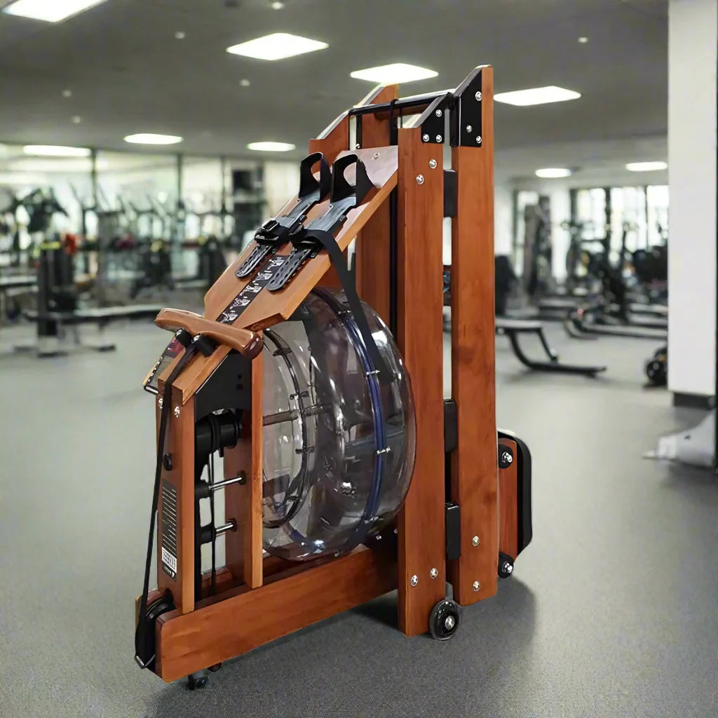 Foldable Wooden Water Rower – A2Z Fitness