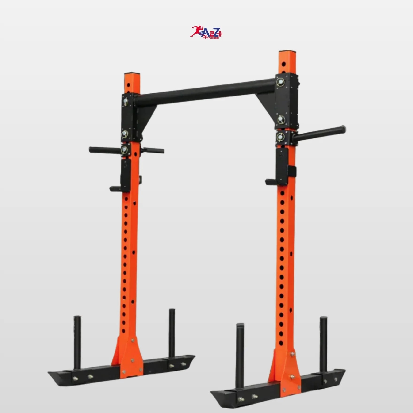 CR2 Commercial half rack with 75x75x3mm Tubing – A2Z Fitness
