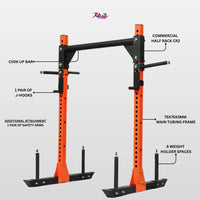 Commercial half rack CR2 with 75x75x3mm Tubing