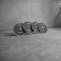 Black High Quality Bumper Plates pack (60kg)