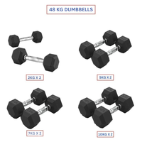 Hex Dumbbell Pack (48kg)