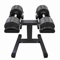 24KG Adjustable Dumbbell 1 Kg Weight Increment (1Pair) with Stand