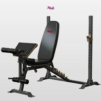 A2Z-7301 Adjustable Barbell Rack with Bench
