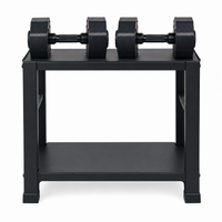 24KG Mechload Adjustable Dumbbells (Pair) + Dumbbell Storage Rack Without Wheels