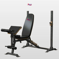 Adjustable Barbell Rack with Bench A2Z-7301