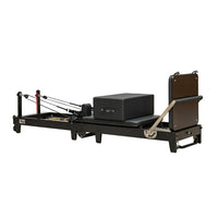 FOLDABLE OAK WOOD PILATE REFORMER BLACK (PRFB-1)