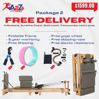 PACKAGE 2: PILATE OAK WOOD FOLDABLE REFORMER (PRFP-2)
