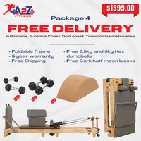PACKAGE 4: PILATE OAK WOOD FOLDABLE REFORMER (PRFP-4)