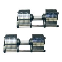 40KG ADJUSTABLE ELECTROPLATE DUMBBELL 4KG Weight Increment (1 Pair)